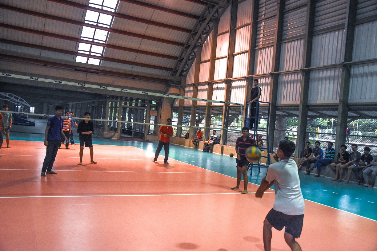 NCC Cadets  playing Volleyball