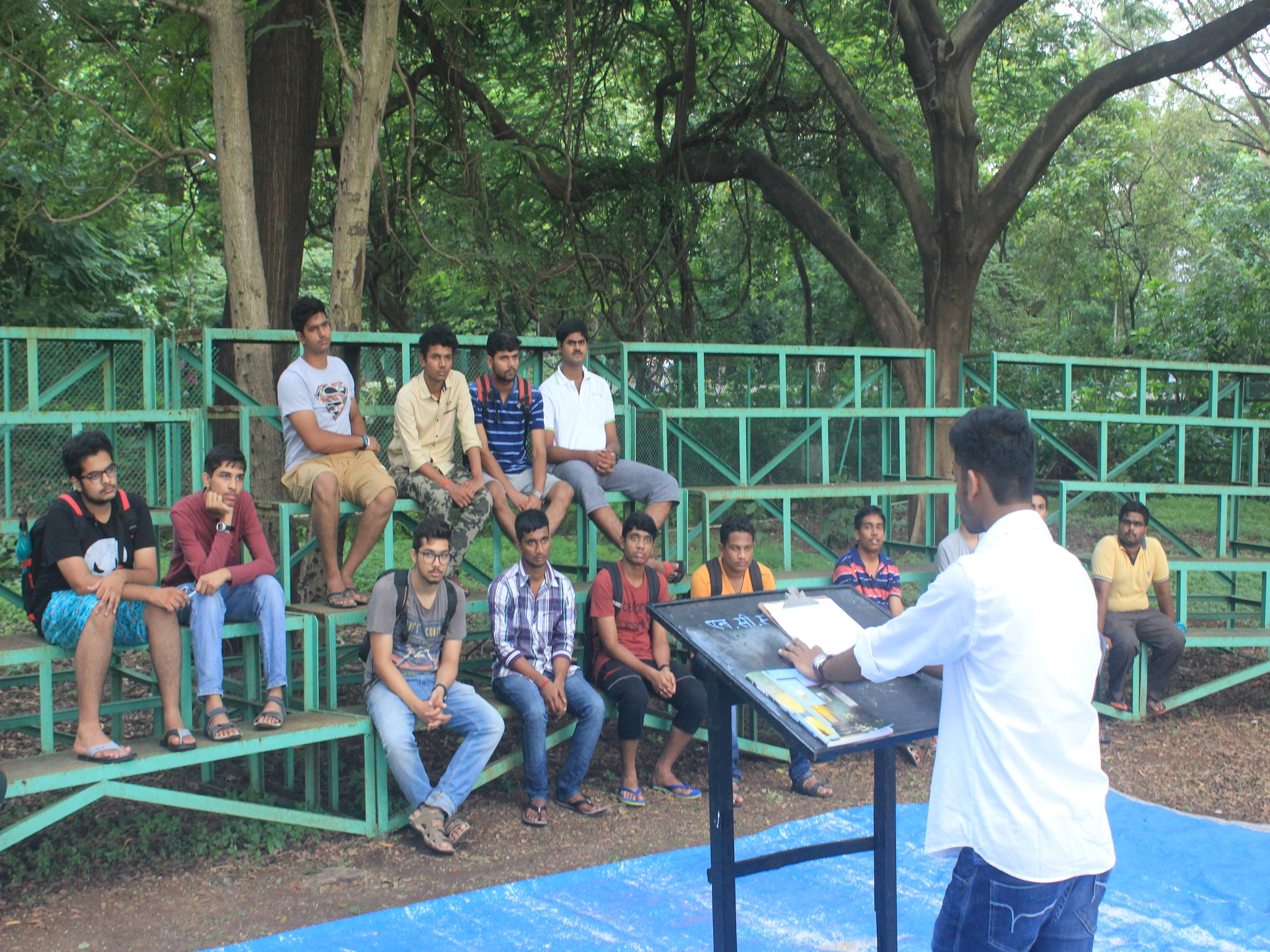  Junior Under Officer Arnav Tapan speaking